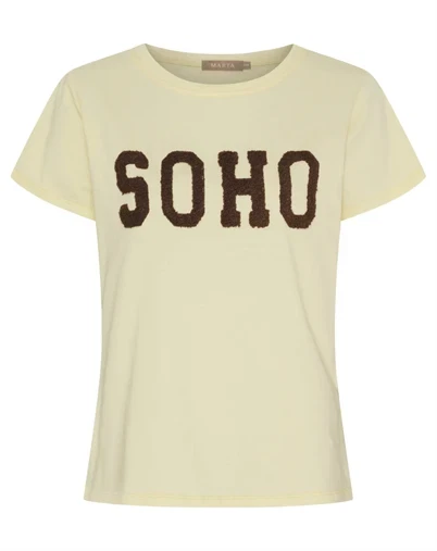 Marta Du Chateau - MDCHerdis T-shirt - Yellow/Moro